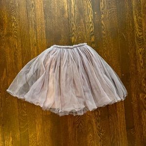 Boutique Grey Tulle Layered Skirt Size 7.